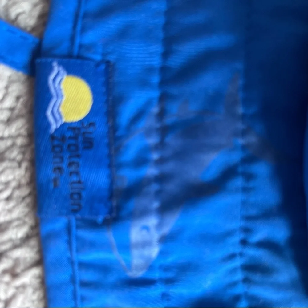 Sun Progection Zone Kids Blue Sun Hat 50+ UPF with straps